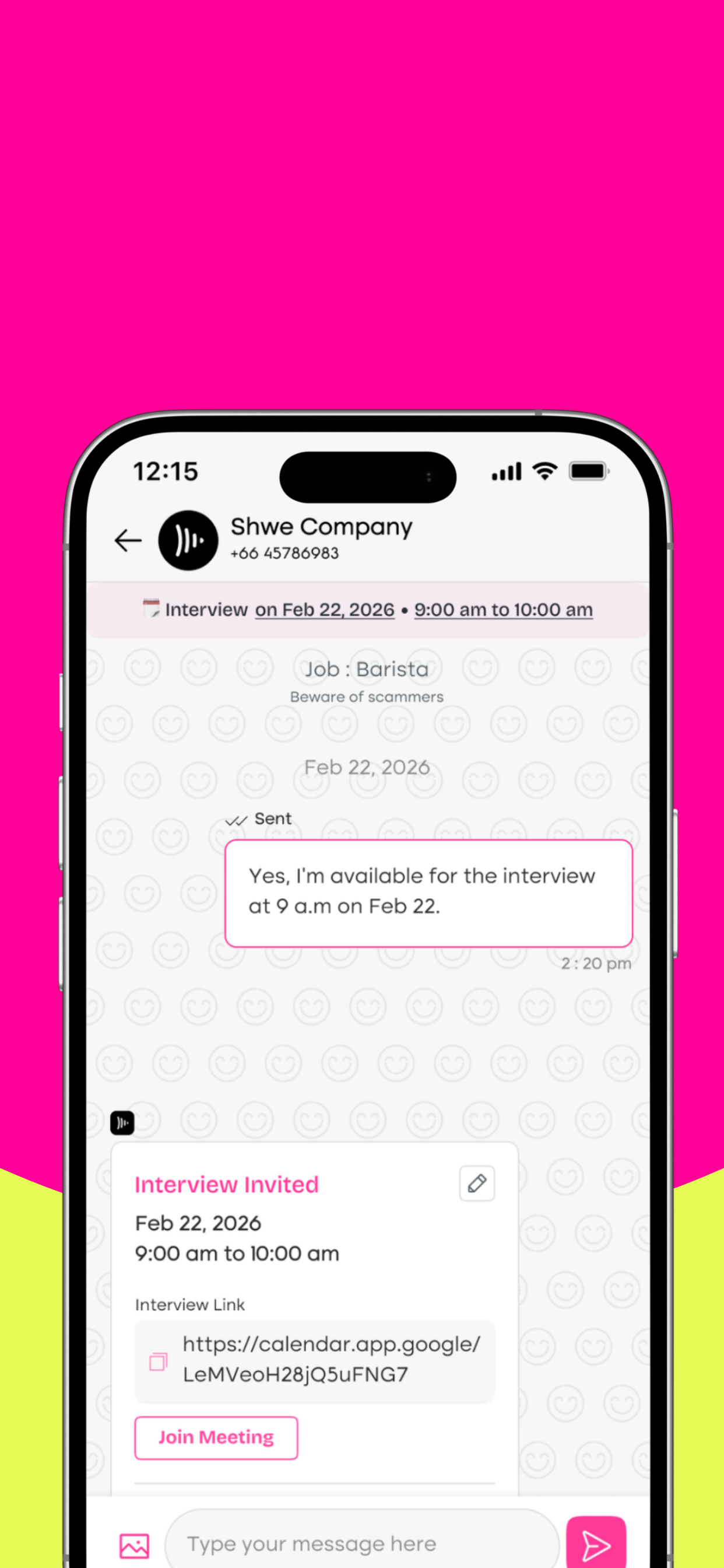 Sabai Job Phone Screen (App Store)  (1)